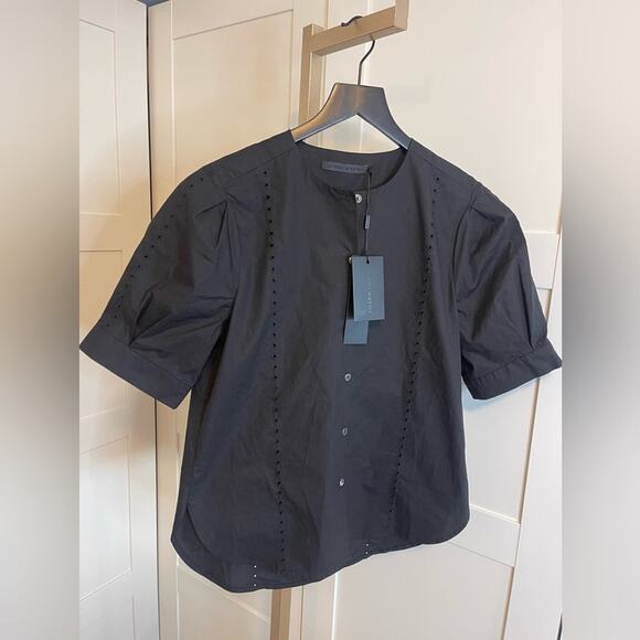 NWT Jenni Kayne NWT-Harper Blouse Black Size Extra Small - Picture 7 of 14